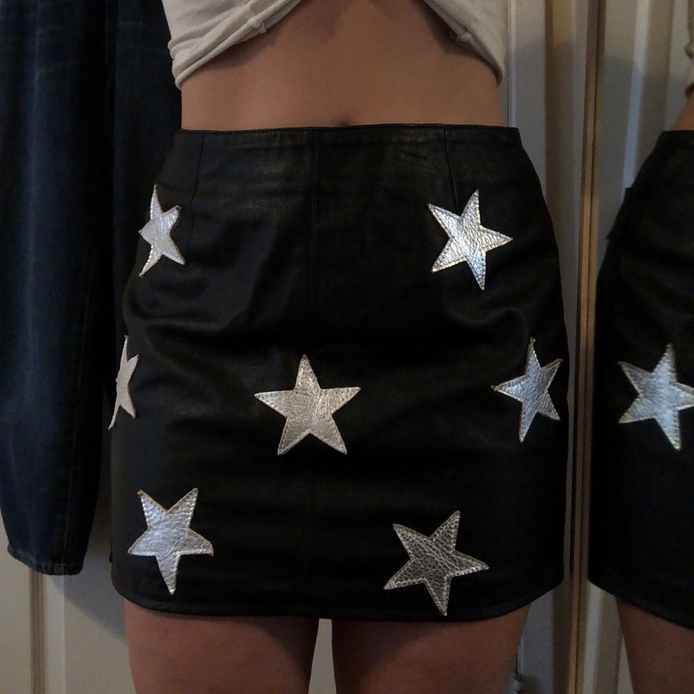 Leather Star Skirt